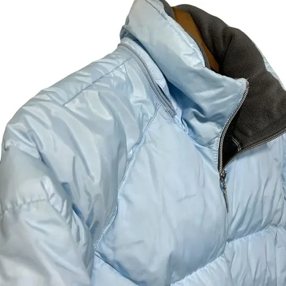 Nike Womens M Puffer Jacket Down Reflective Zipper Blue - Picture 10 of 16